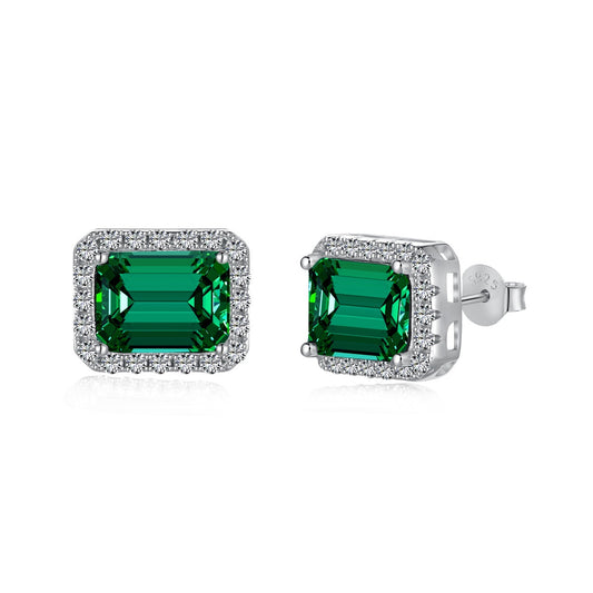 [CiCi]Luxurious Dainty Emerald Cut Banquet Earrings