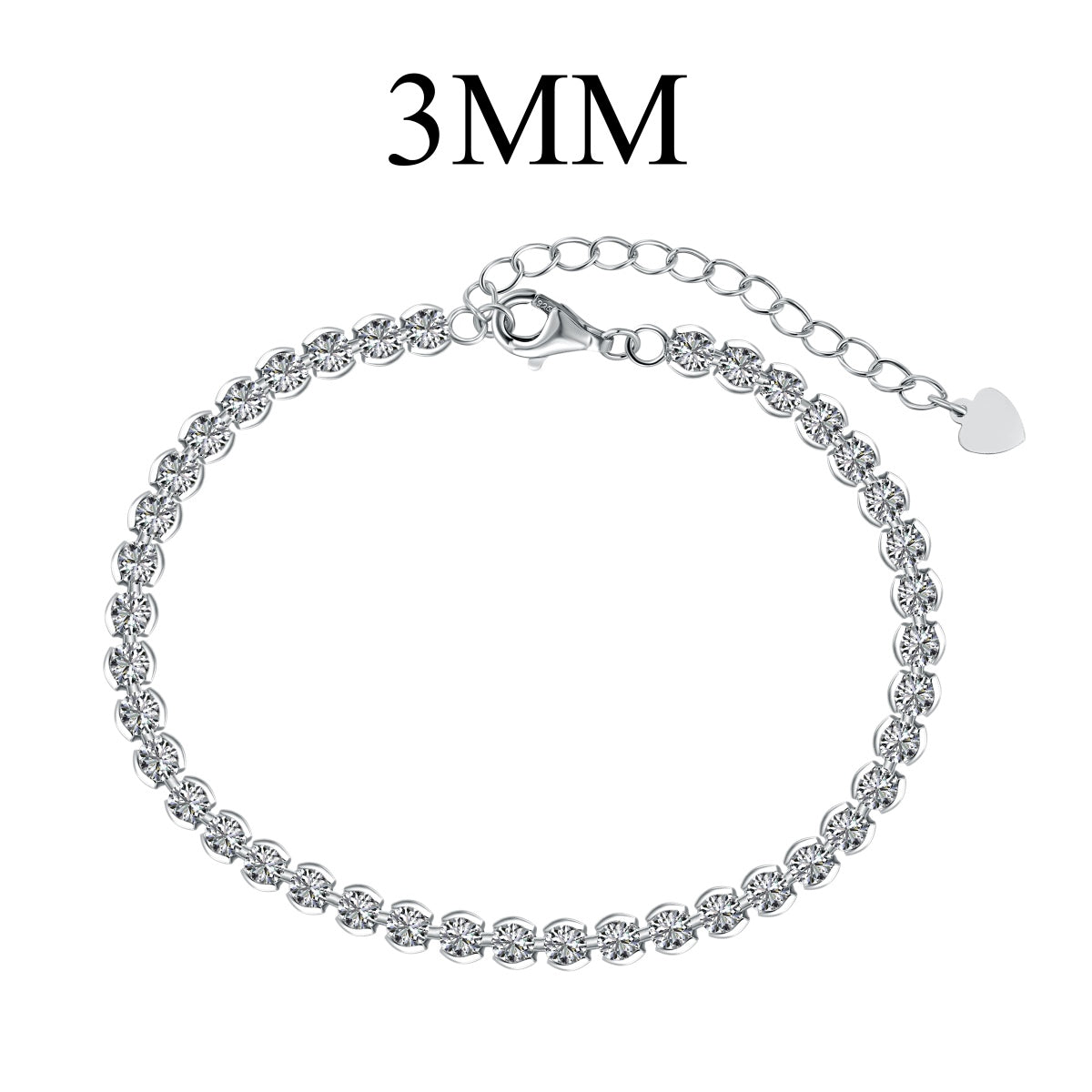 [CiCi]Ornate  Sparkling Round Cut Daily Bracelet