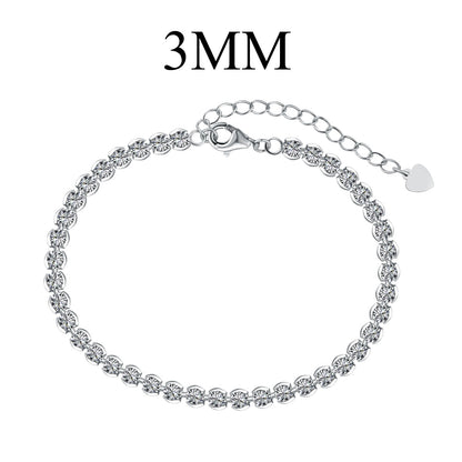 [CiCi]Ornate  Sparkling Round Cut Daily Bracelet
