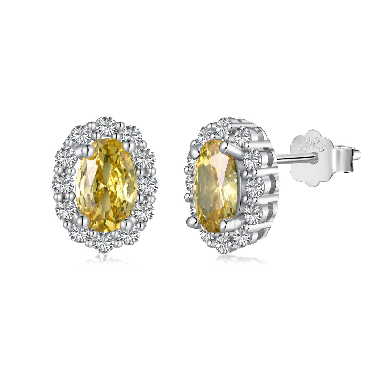 [CiCi]Delicate Unique Oval Cut Daily Earrings