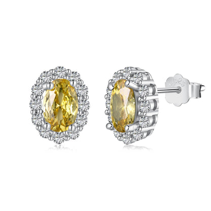 [CiCi]Delicate Unique Oval Cut Daily Earrings