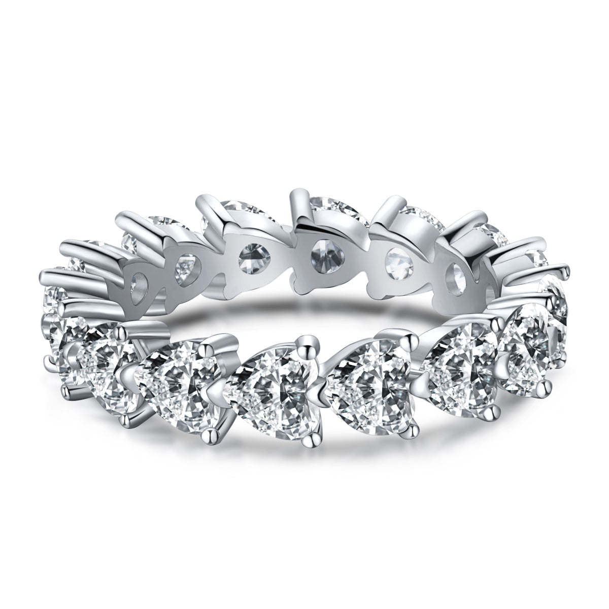 [CiCi]0.25 Carat Radiant Romance Heart Cut Lover Ring