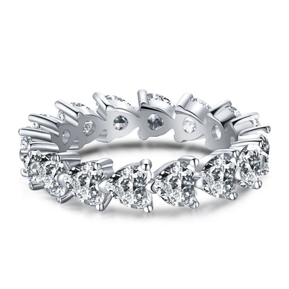 [CiCi]0.25 Carat Radiant Romance Heart Cut Lover Ring