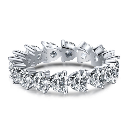 [CiCi]0.25 Carat Radiant Romance Heart Cut Lover Ring
