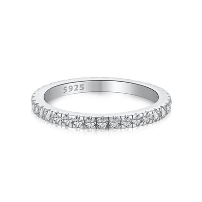 [CiCi]Delicate Sparkling Round Cut Daily Ring