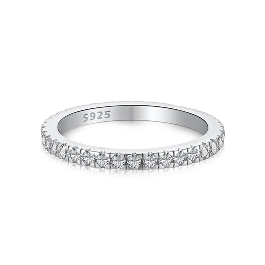 [CiCi]Delicate Sparkling Round Cut Daily Ring