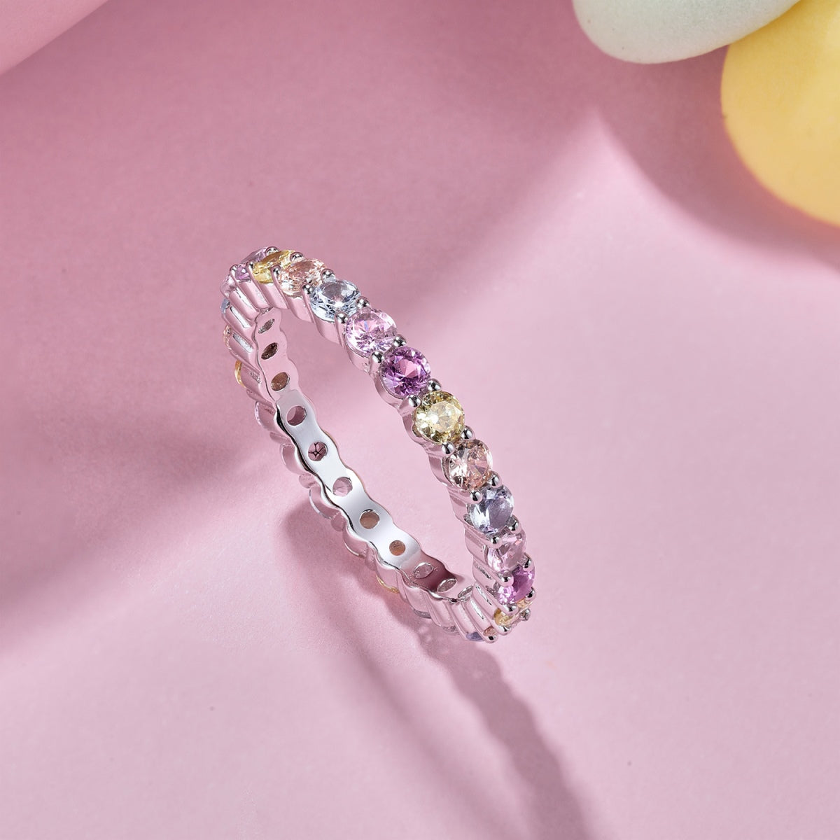 [CiCi]Dazzling Resplendent Round Cut Party Ring