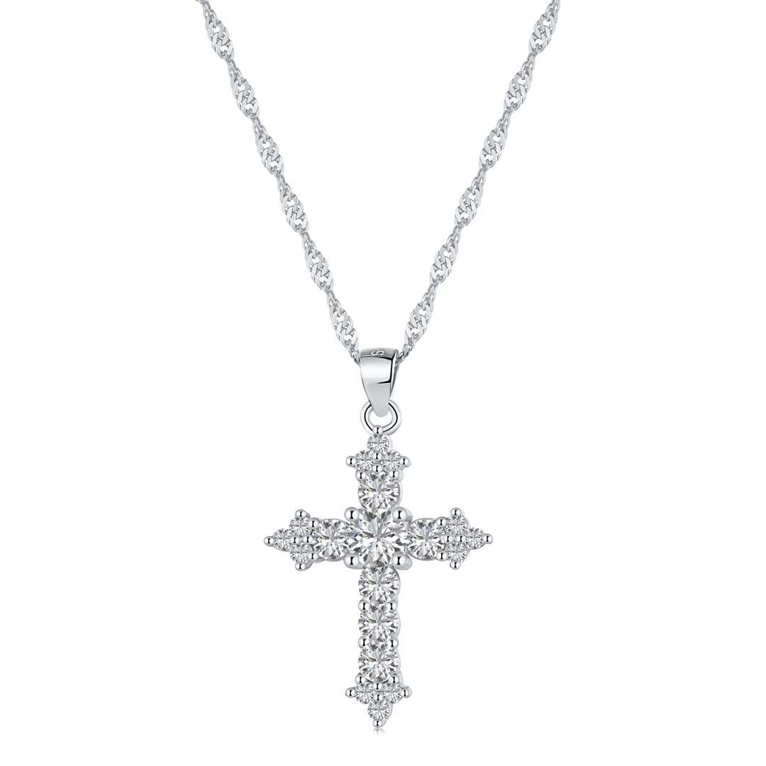 [CiCi]Delicate Cross Shape Necklace
