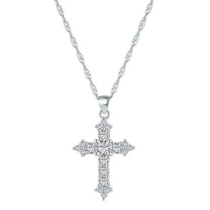 [CiCi]Delicate Cross Shape Necklace