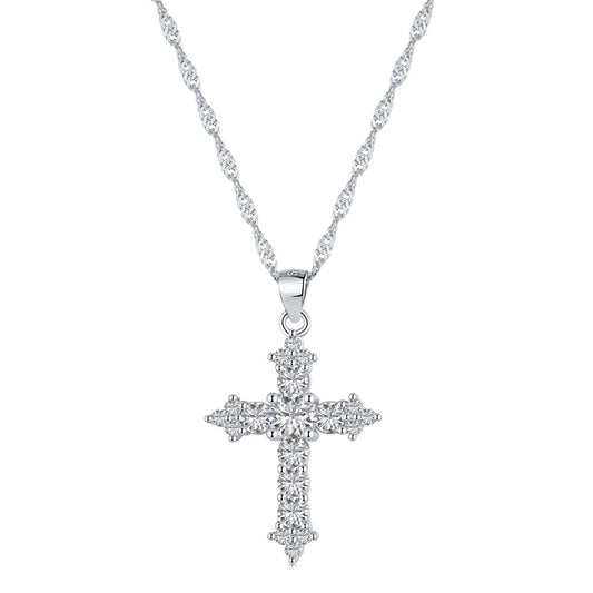 [CiCi]Delicate Cross Shape Necklace