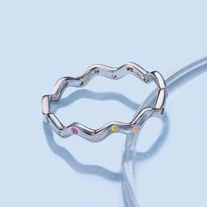 [CiCi]Ornate Vibrant Round Cut Daily Ring