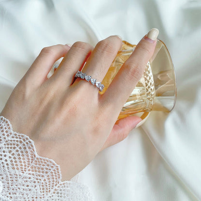 [CiCi]0.25 Carat Radiant Romance Heart Cut Lover Ring