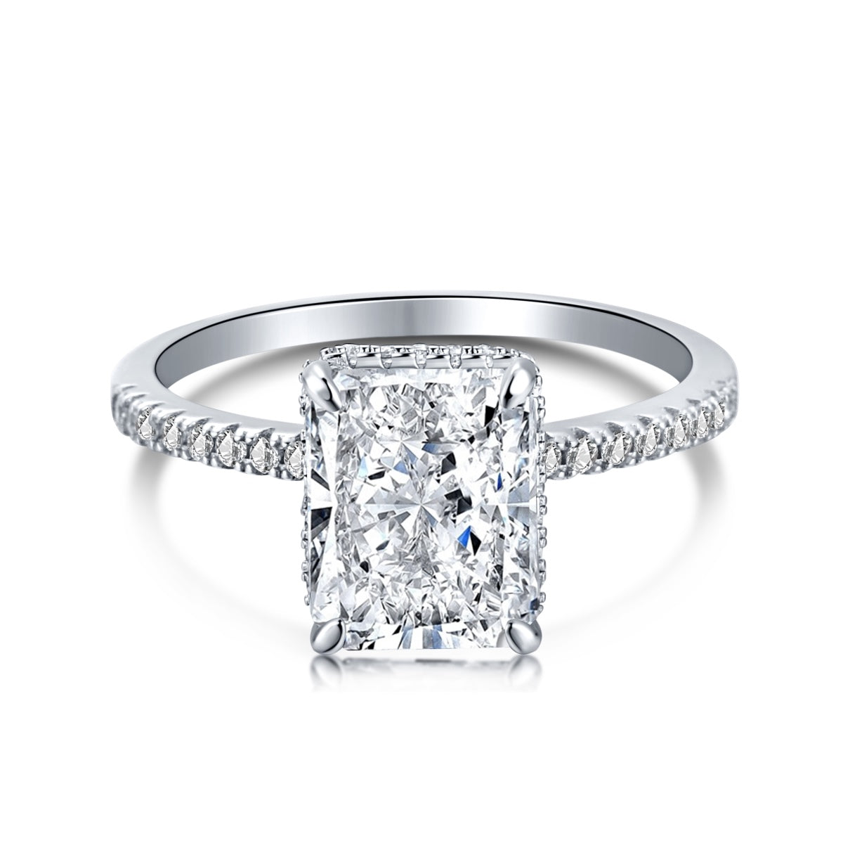 [CiCi]4.0 Carat Luxurious Engagement Ring