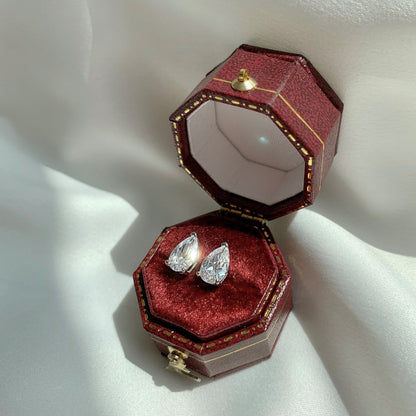 [CiCi]Ornate Water Drop Shape Earrings
