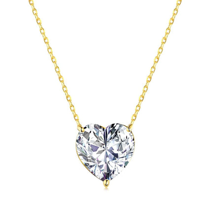 [CiCi]6.0 carat Radiant Heart Shape Necklace