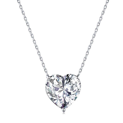 [CiCi]6.0 carat Radiant Heart Shape Necklace