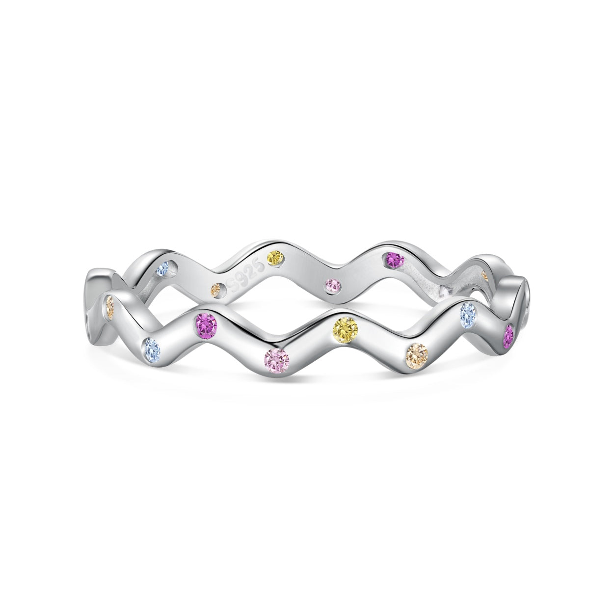 [CiCi]Ornate Vibrant Round Cut Daily Ring
