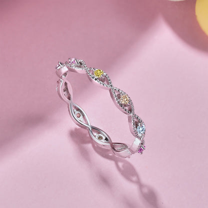 [CiCi]Elegant Energetic Round Cut Daily Ring