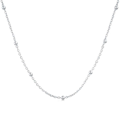 [CiCi]Small Bead Clavicle Chain Simple Necklace