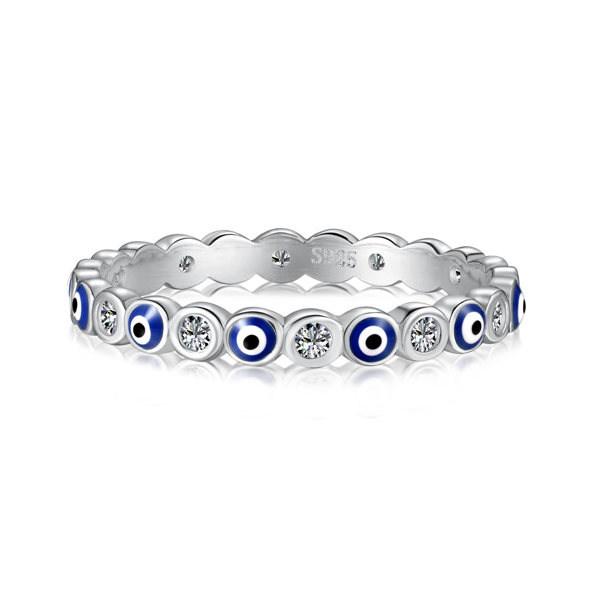 [CiCi]Sparkling Vibrant Round Shape Daily Ring