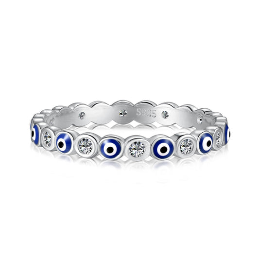 [CiCi]Sparkling Vibrant Round Shape Daily Ring