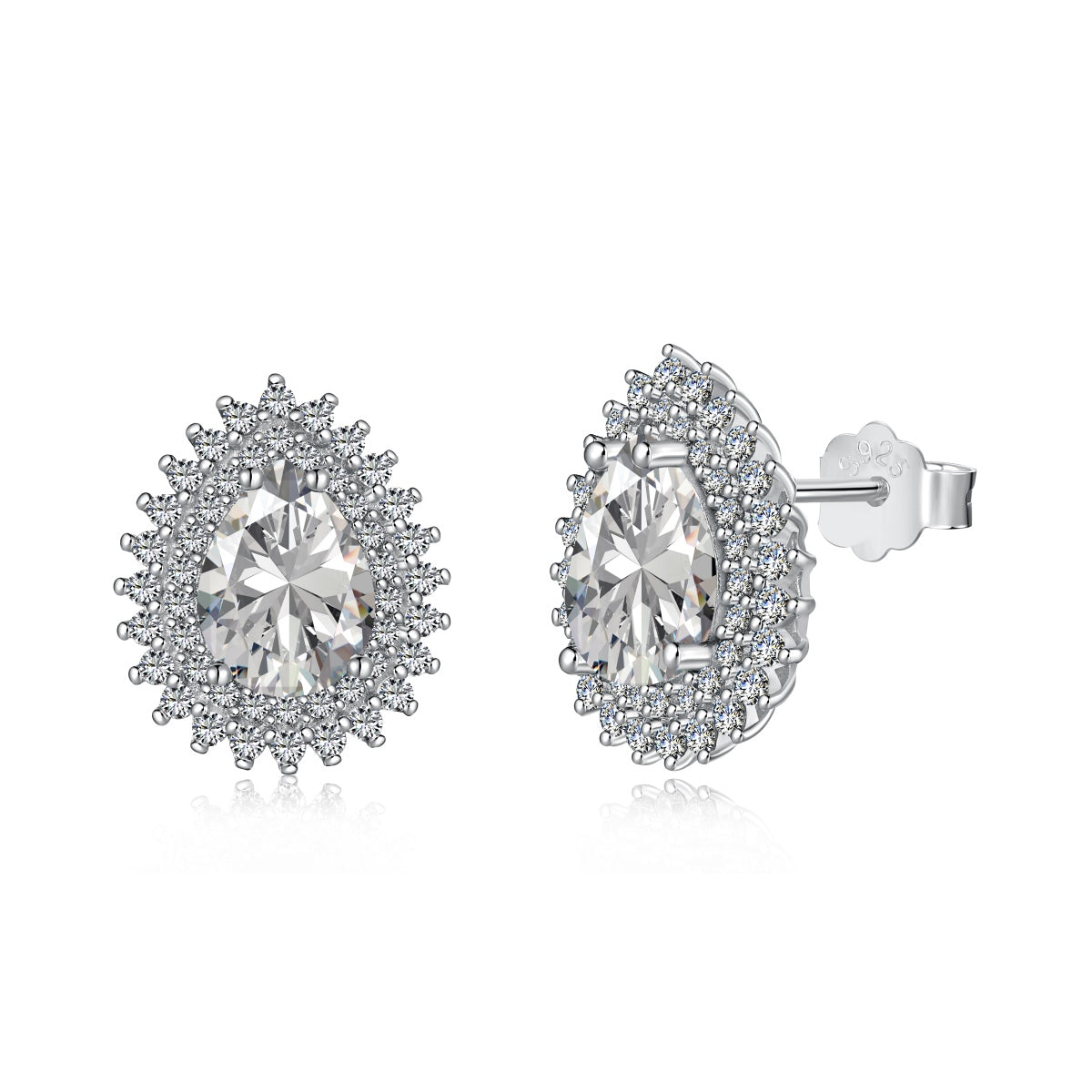 [CiCi]Delicate Gorgeous Pear Cut Daily Earrings