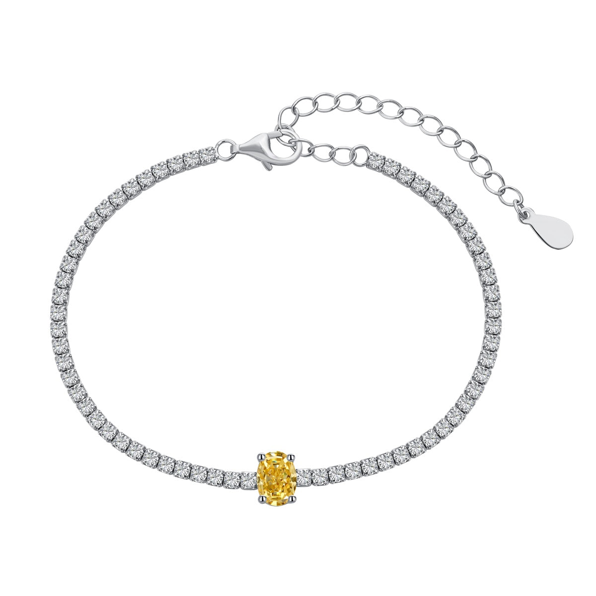 [CiCi]0.75 Carat Exquisite Oval Cut Daily Bracelet