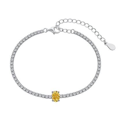 [CiCi]0.75 Carat Exquisite Oval Cut Daily Bracelet
