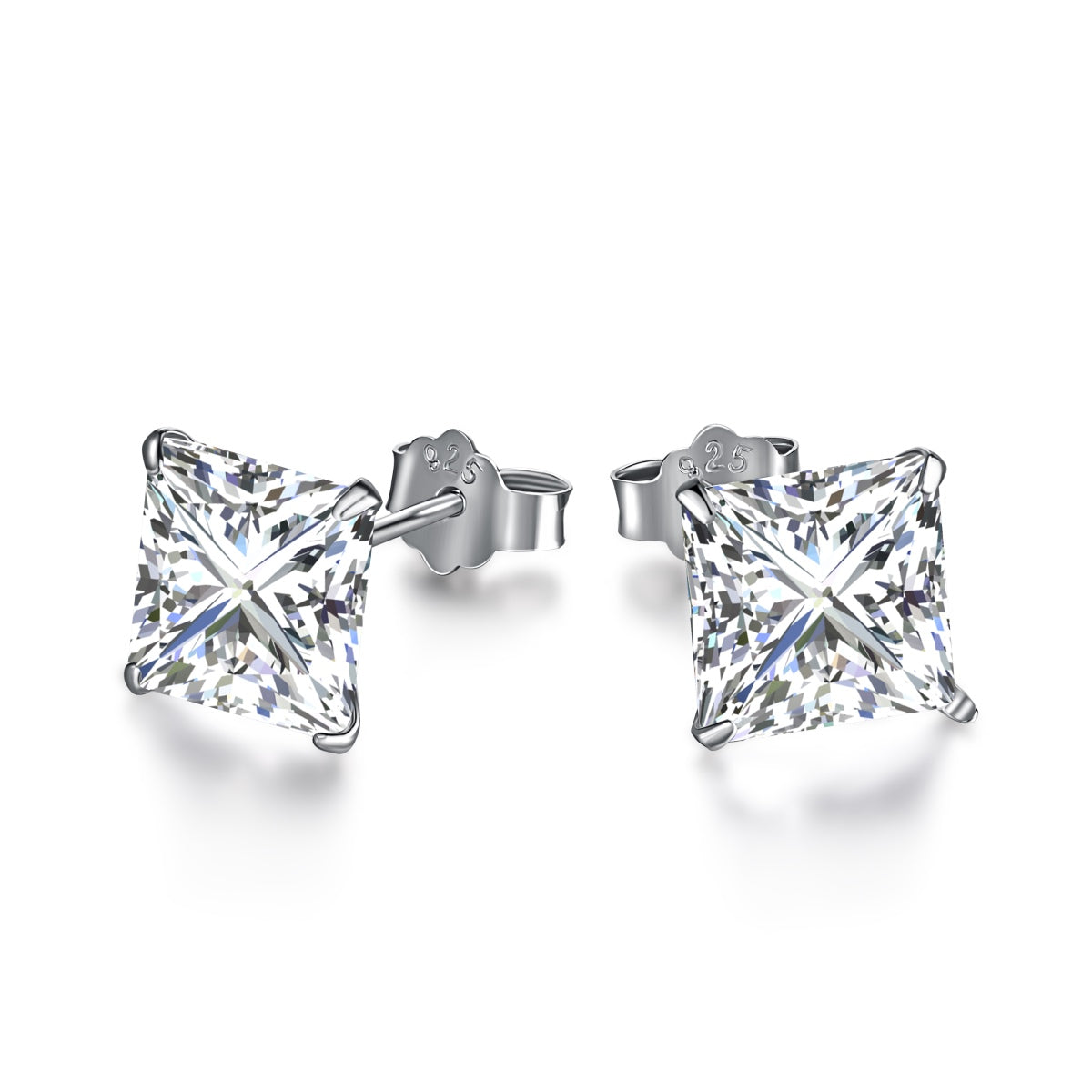 [CiCi]Ornate Square Shape Earrings