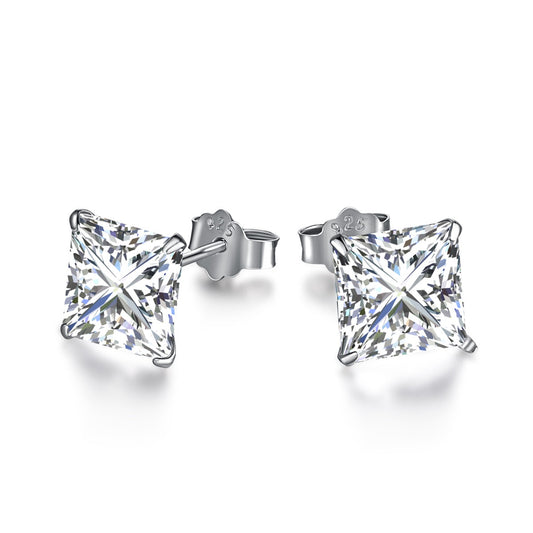 [CiCi]Ornate Square Shape Earrings