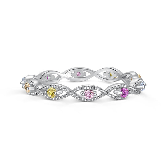 [CiCi]Elegant Energetic Round Cut Daily Ring