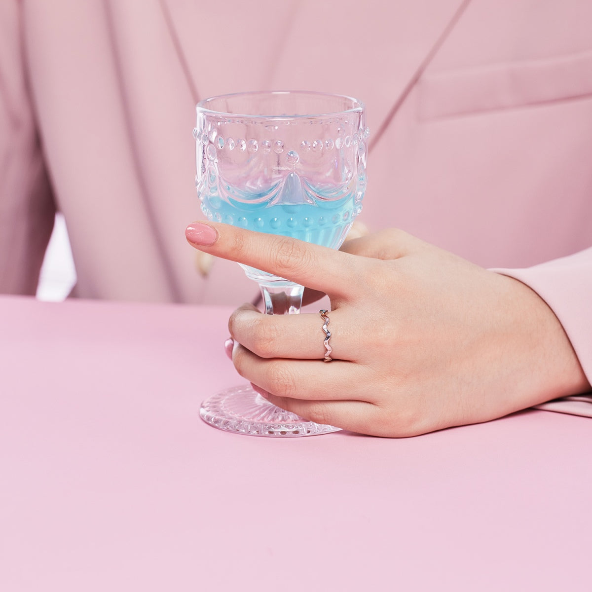 [CiCi]Ornate Vibrant Round Cut Daily Ring