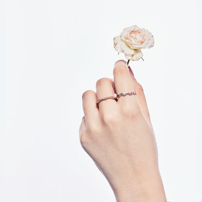 [CiCi]Ornate Vibrant Round Cut Daily Ring