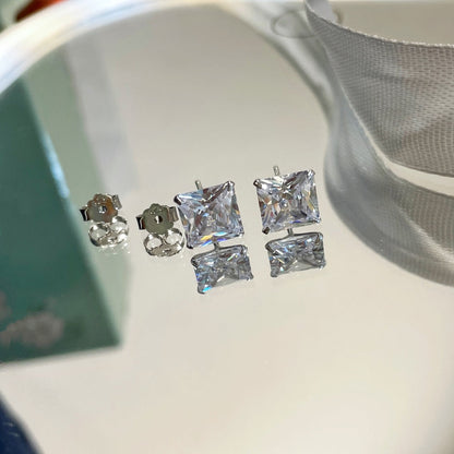 [CiCi]Ornate Square Shape Earrings