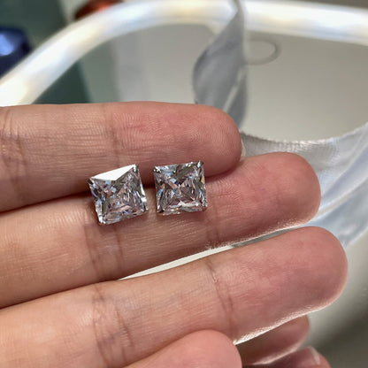 [CiCi]Ornate Square Shape Earrings