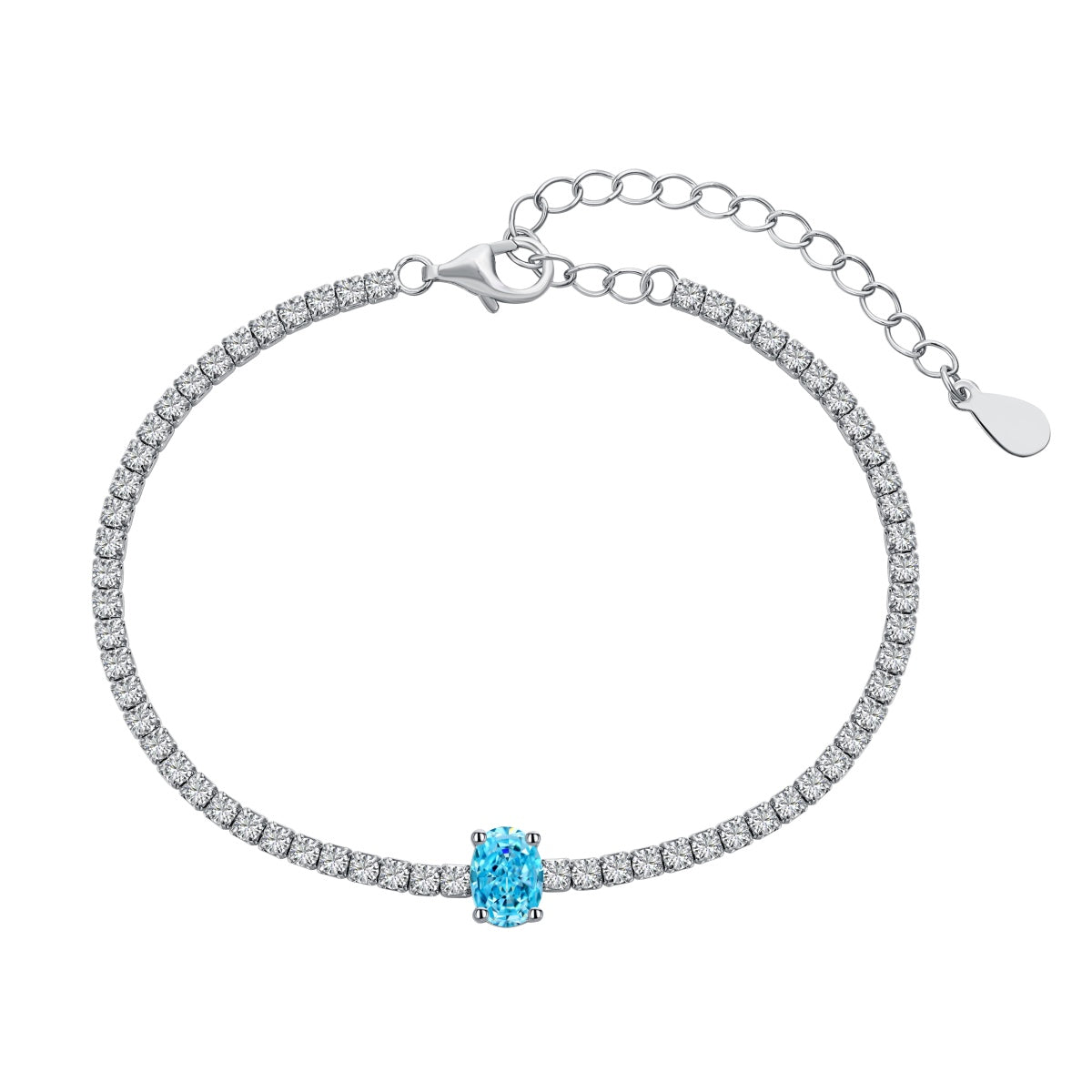 [CiCi]0.75 Carat Exquisite Oval Cut Daily Bracelet