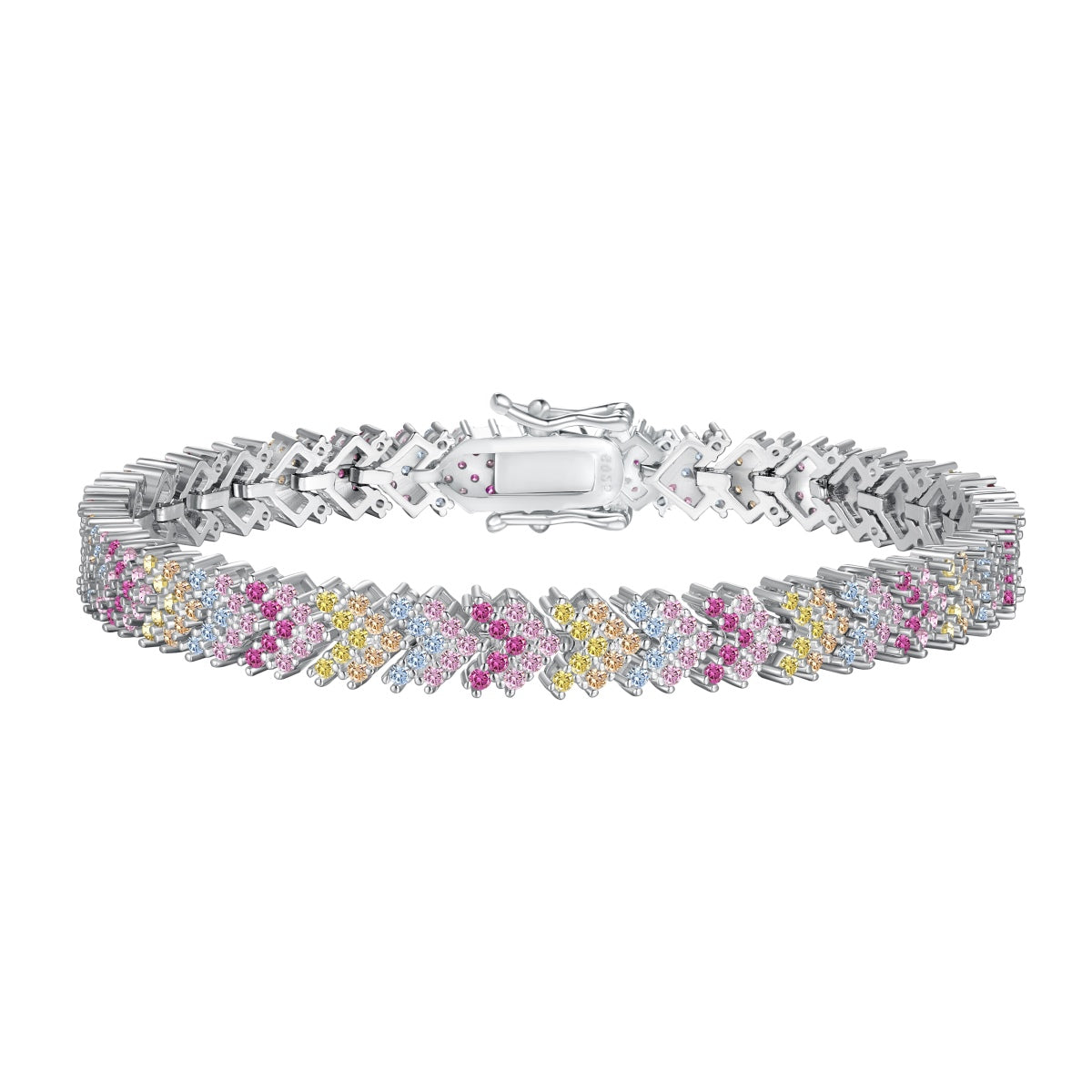 [CiCi]Ornate Sparkling Round Cut Party Bracelet
