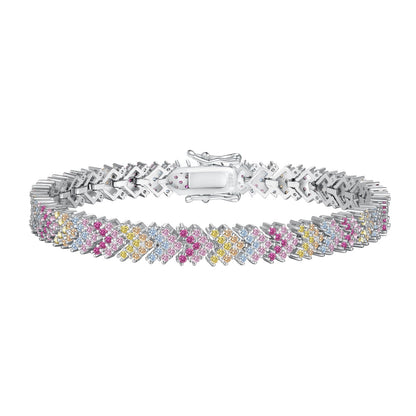[CiCi]Ornate Sparkling Round Cut Party Bracelet