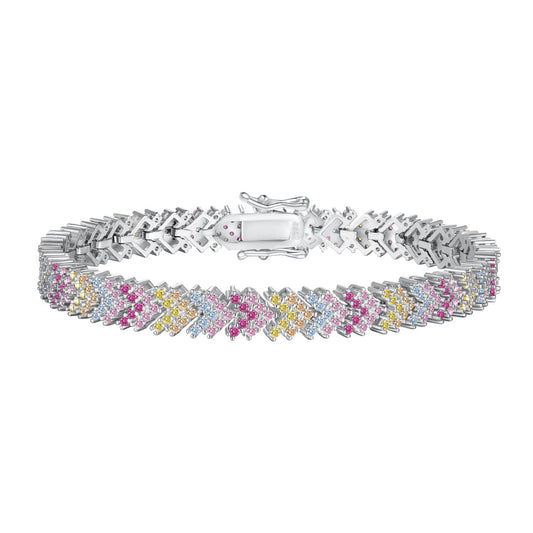 [CiCi]Ornate Sparkling Round Cut Party Bracelet