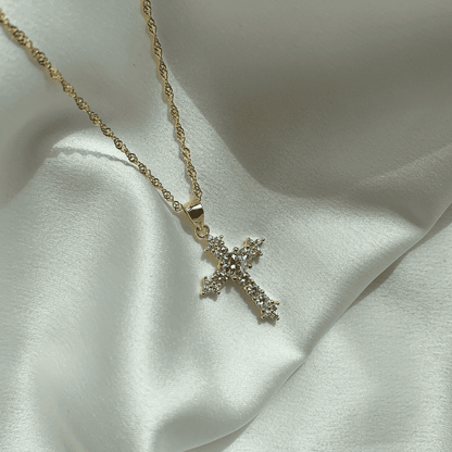 [CiCi]Delicate Cross Shape Necklace