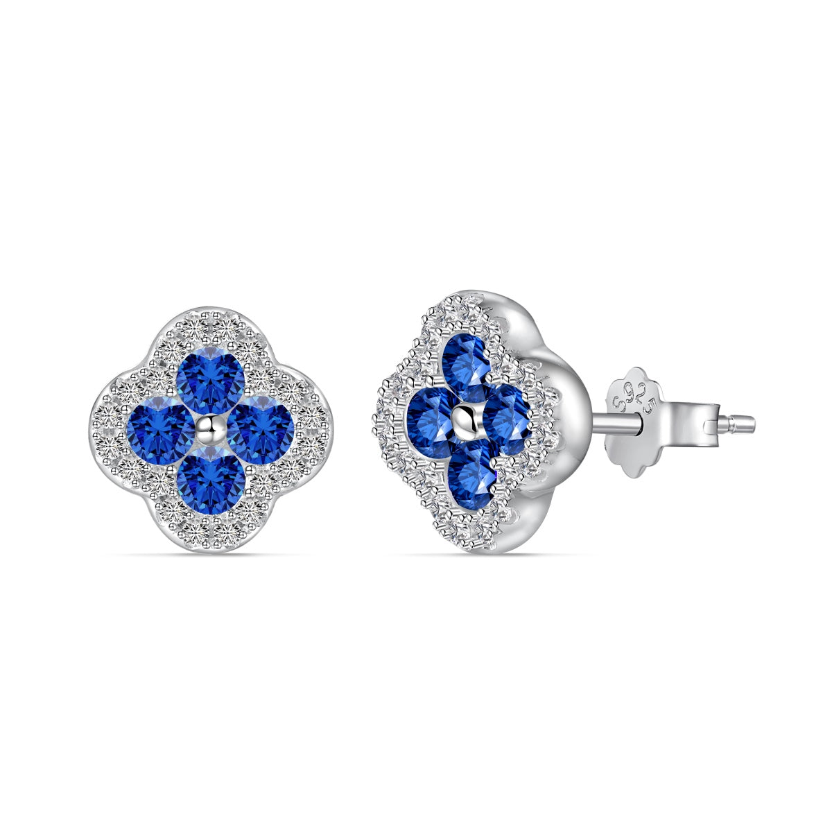 [CiCi]Four-Leaf Clover Flower Shaped Earrings