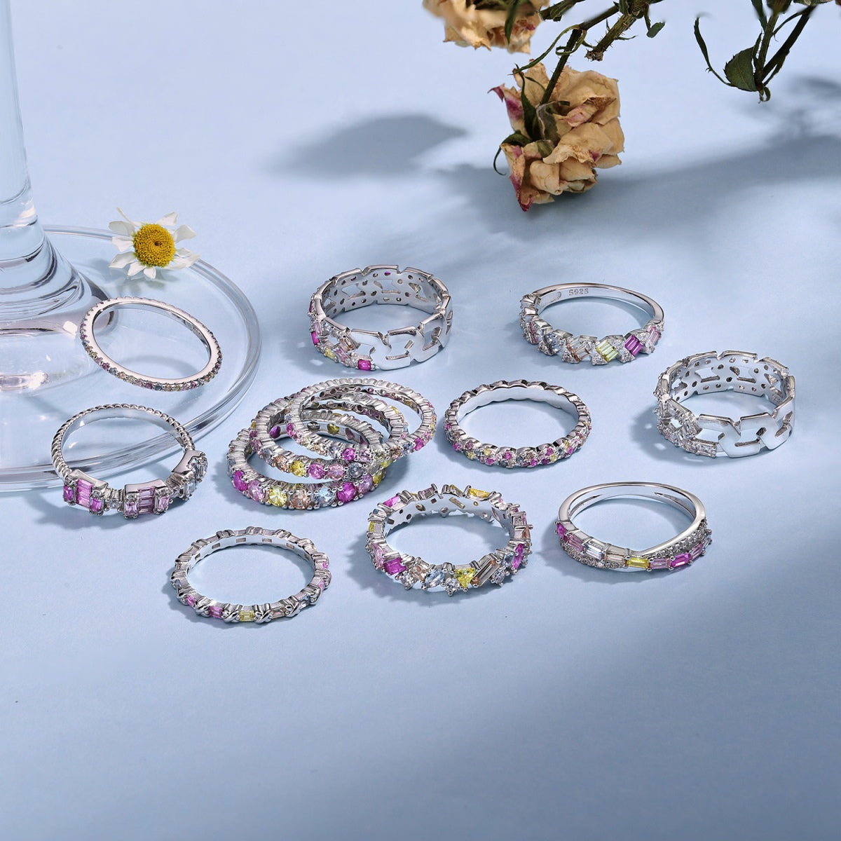 [CiCi]Elegant Vivid Round Cut Daily Ring