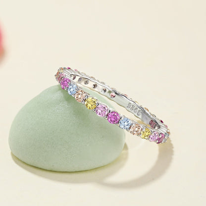 [CiCi]Elegant Vivid Round Cut Daily Ring