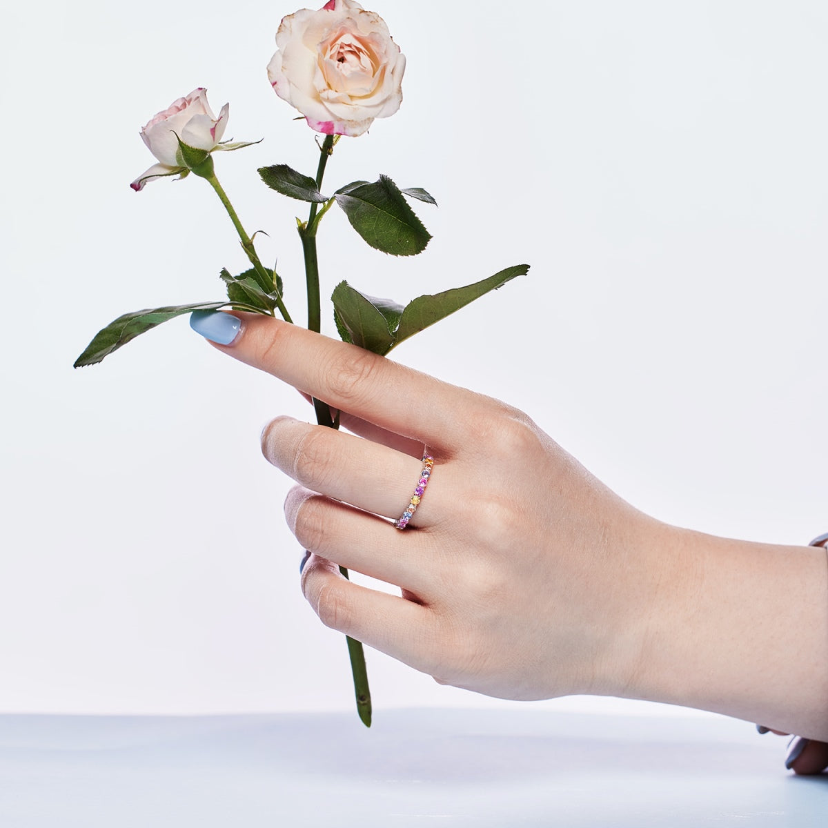 [CiCi]Dazzling Resplendent Round Cut Party Ring