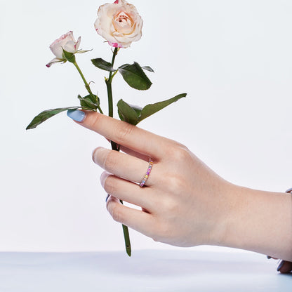 [CiCi]Dazzling Resplendent Round Cut Party Ring