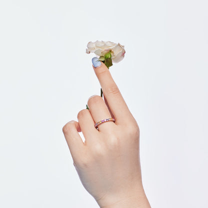 [CiCi]Dazzling Resplendent Round Cut Party Ring
