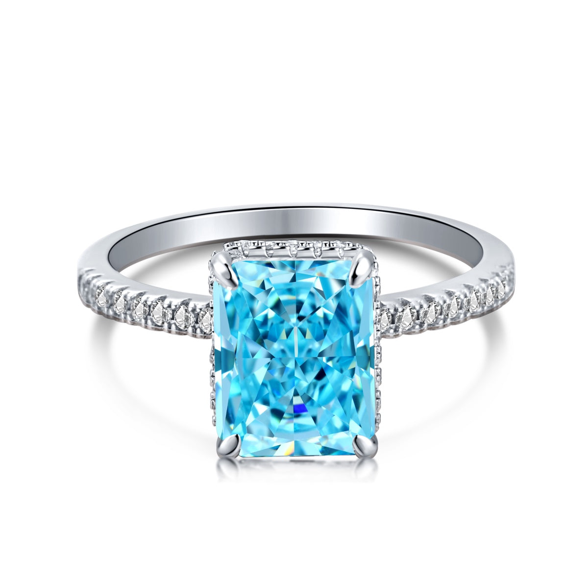 [CiCi]4.0 Carat Luxurious Engagement Ring