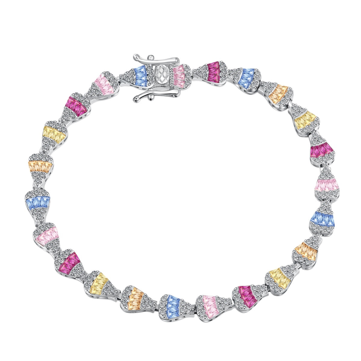 [CiCi]Radiant Water Drop Shape Daily Bracelet