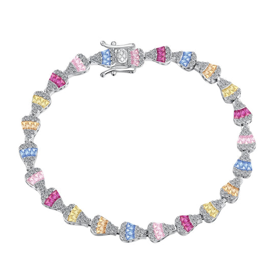 [CiCi]Radiant Water Drop Shape Daily Bracelet