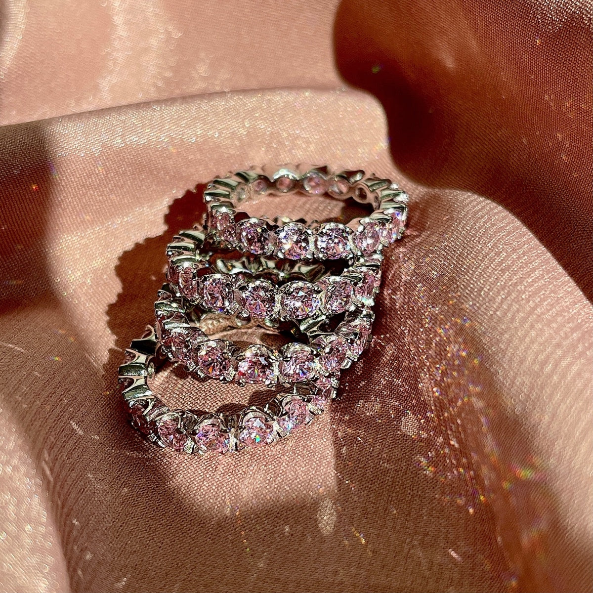 [CiCi]Eternity Round Cut Tennis Ring